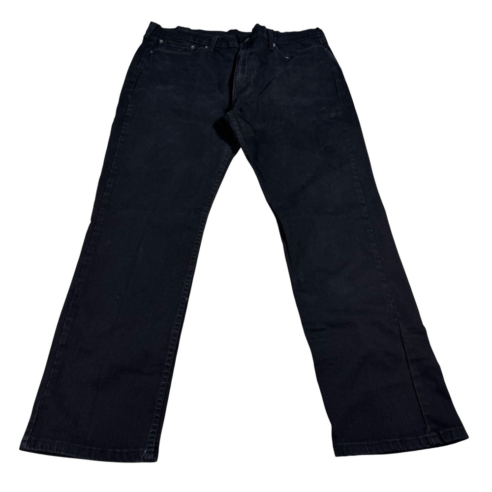Levi's 514 Straight Fit Jeans Mens 40x32 Black Denim Classic Workwear Pants